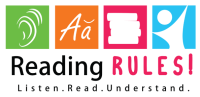 Project logo for Reading RULES! Kindergarten (RRK)